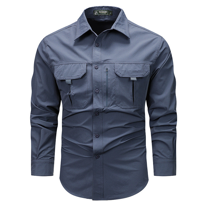 Retro Workwear Hemd für Herren – Bild 5 | LuxeStyle
