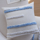 Farbe: Blau, Bachwasser, 45 × 45 cm Kissenbezug