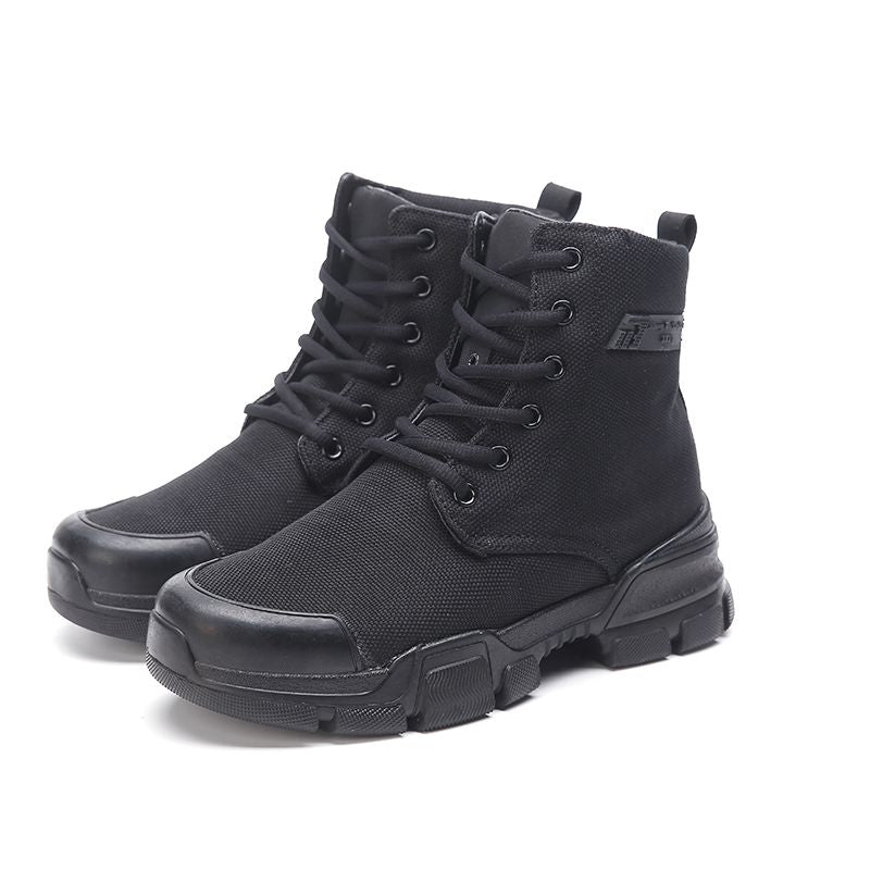 Herren-Stiefel mit Schnürung und dicker Sohle – Bild 8 | LuxeStyle