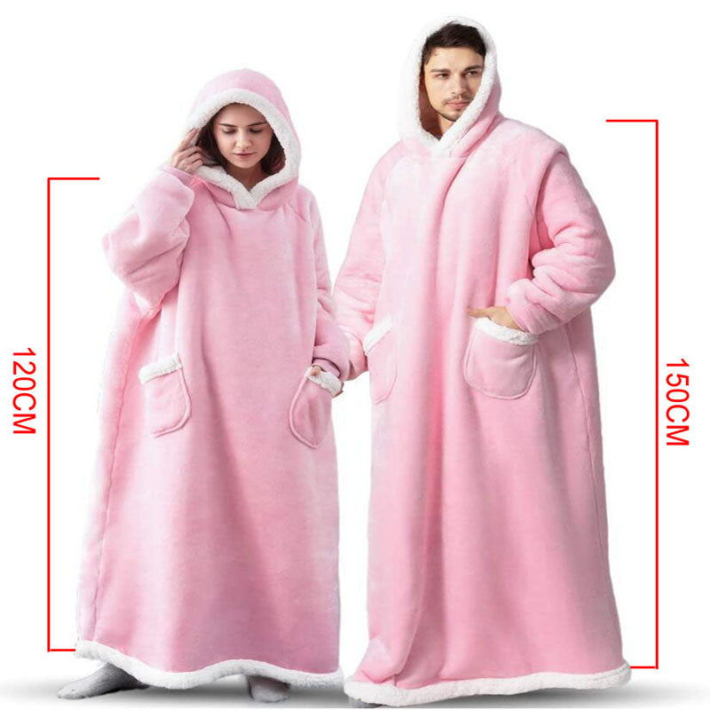 XXL Hoodie-Decke mit Taschen für Sie & Ihn