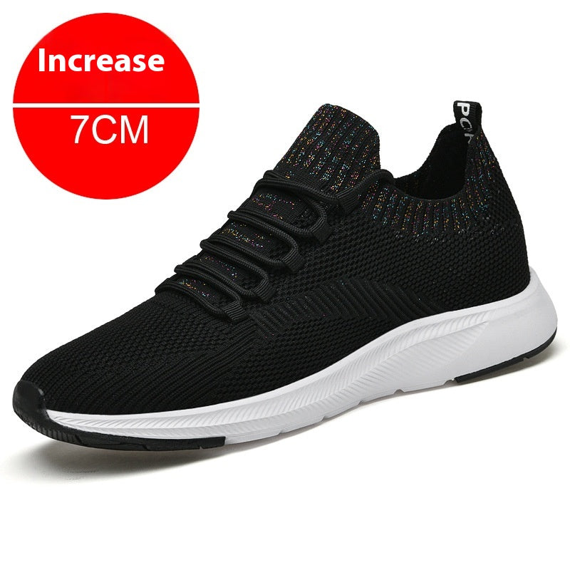 Weisser Sneaker mit verstecktem 7 cm Absatz – Bild 9 | LuxeStyle