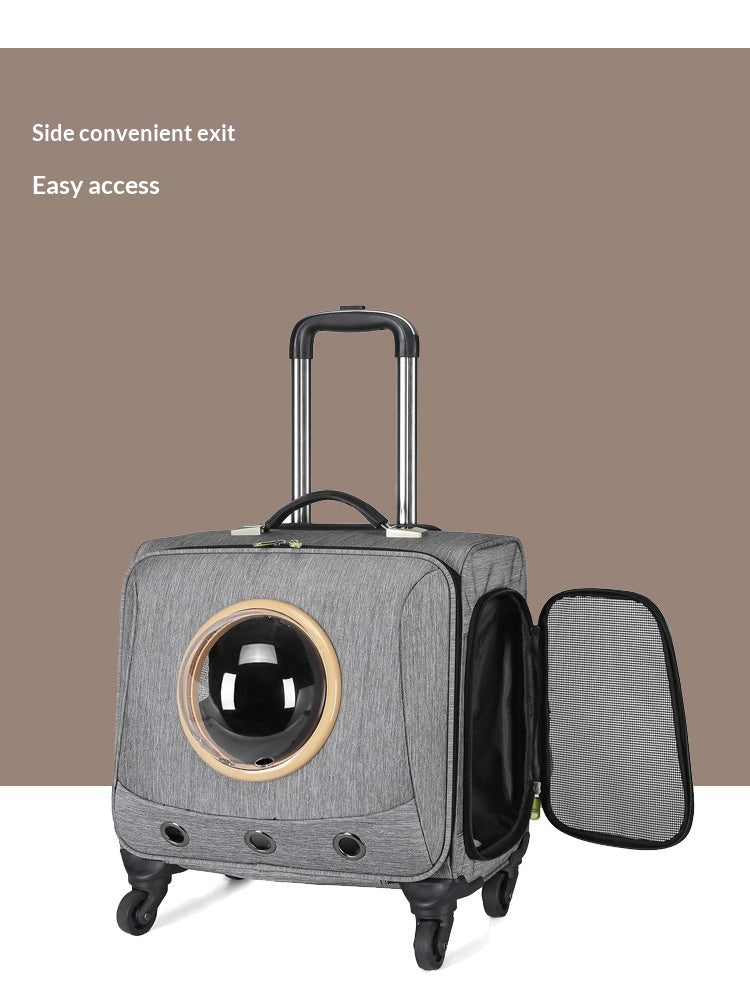 Trolley-Transportbox für Haustiere