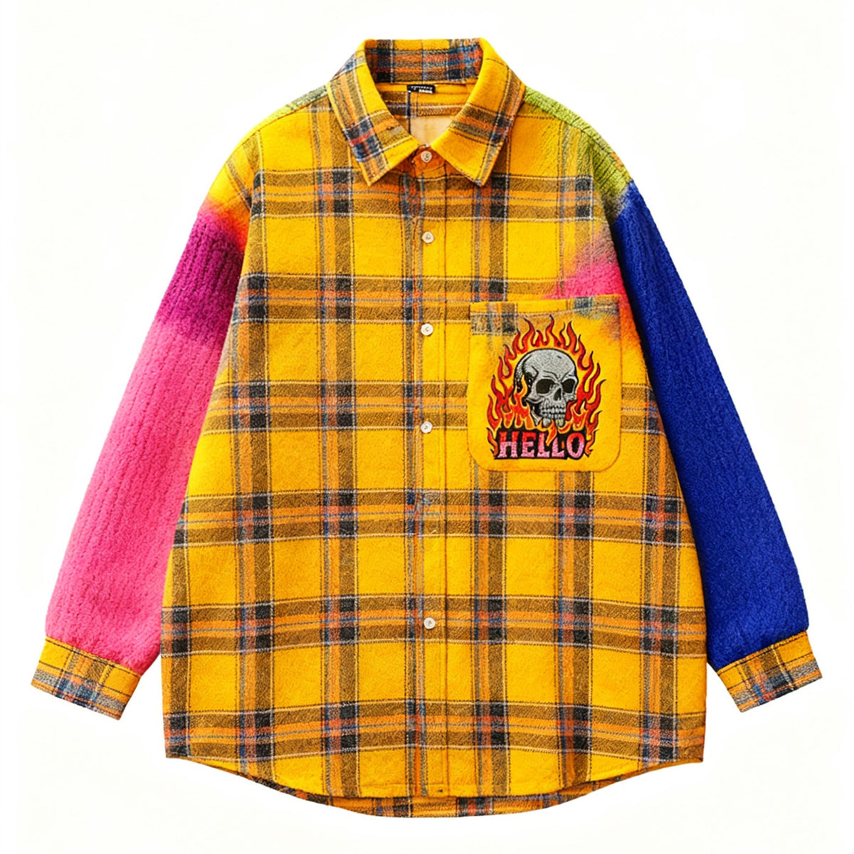 Langarmshirt mit Druck aus Polyester – Bild 2 | LuxeStyle