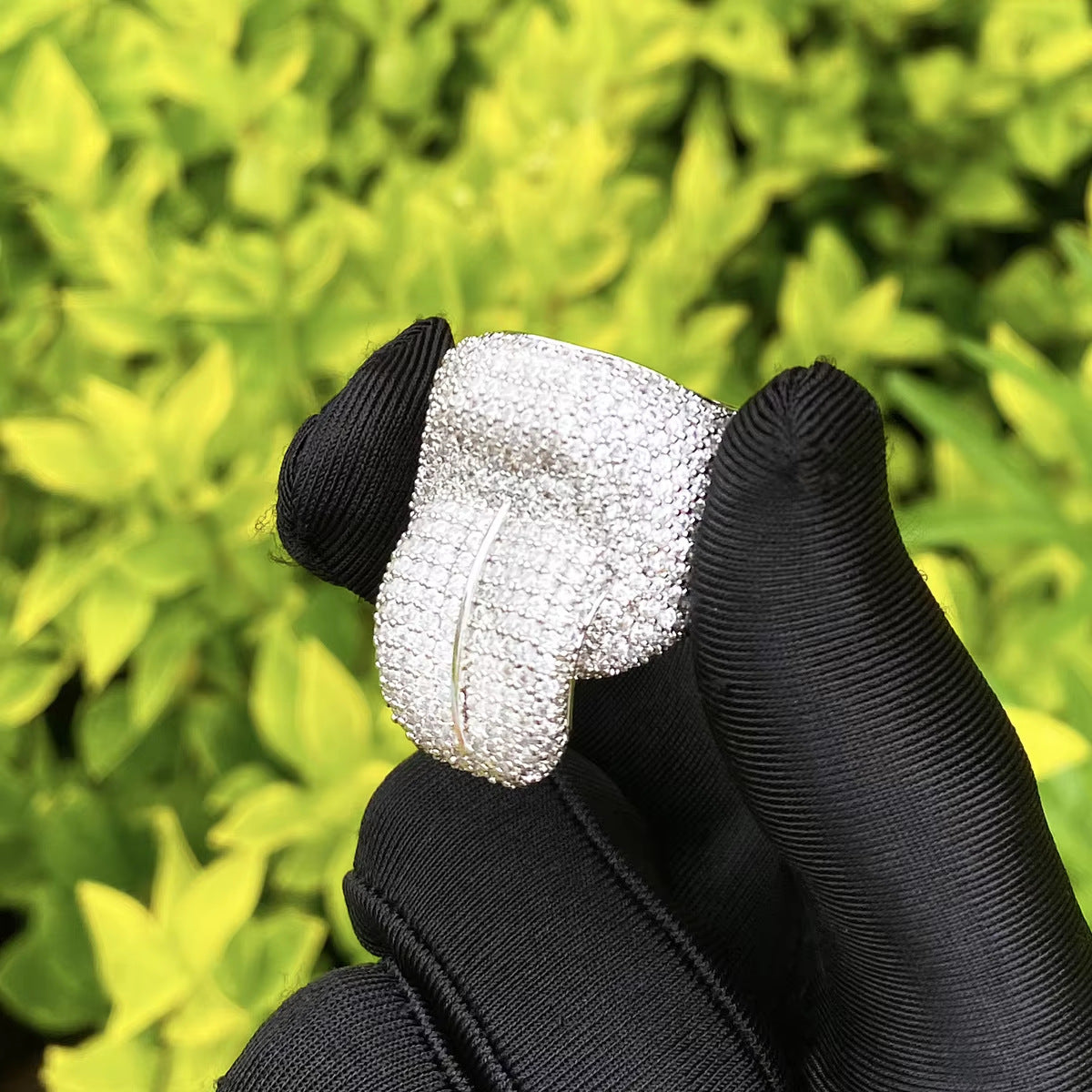 Zirkon-Ring Zunge Raus | LuxeStyle