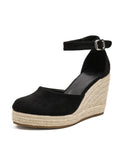 Strohgeflecht Jute Strand Sandalen
