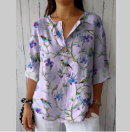 3D-gedrucktes Langarmshirt für Damen – Bild 2 | LuxeStyle