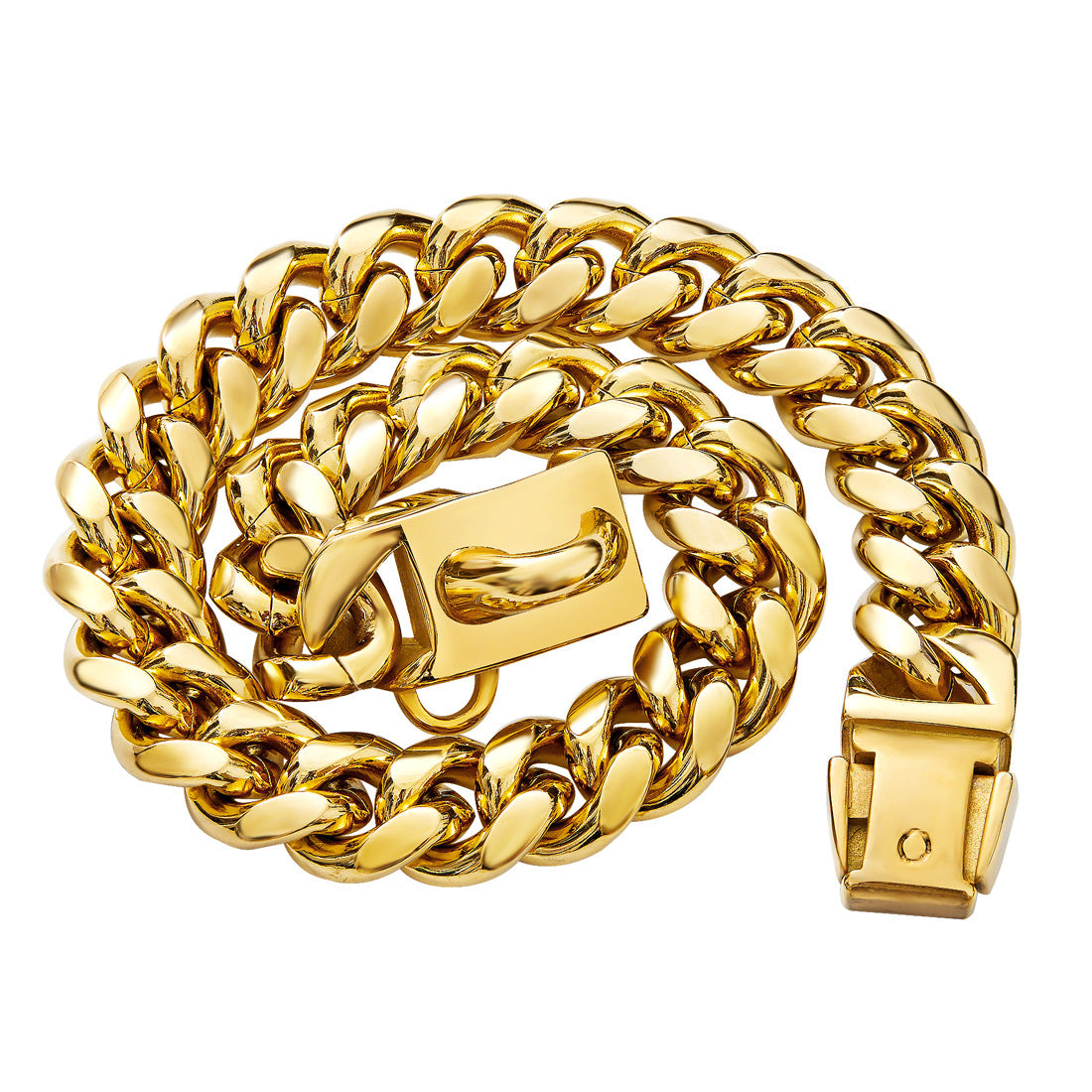 Hundehalsband Cuban Chain, Edelstahl – Bild 5 | LuxeStyle