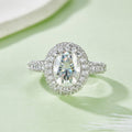 Eleganter 2ct Moissanit Ring mit doppeltem Halo – Bild 2 | LuxeStyle