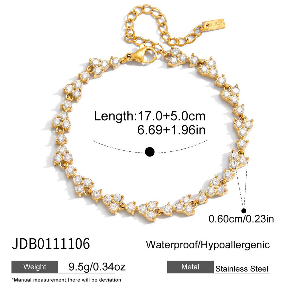 Stainless-Steel Herzschmuckarmband | LuxeStyle