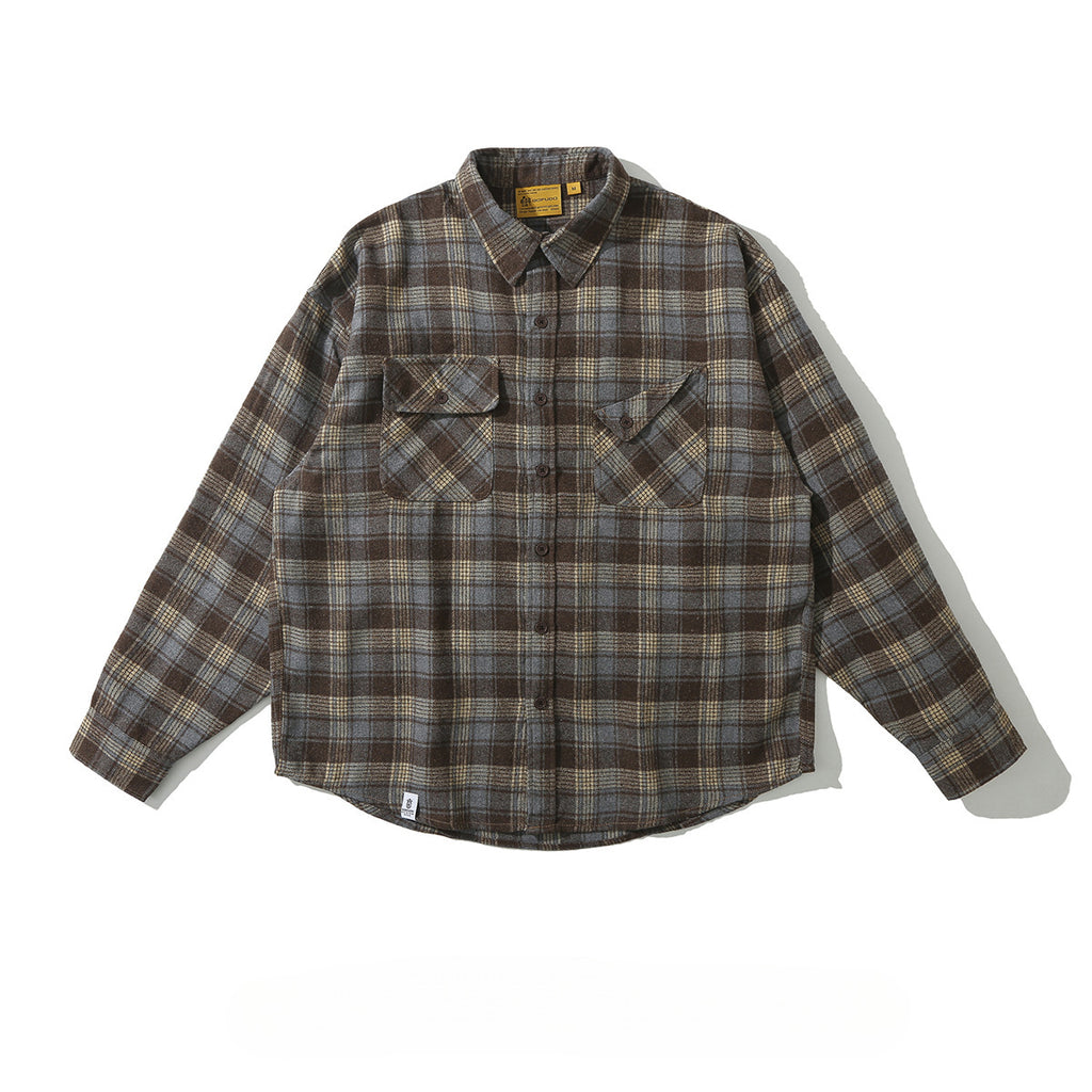Herren Retro-Karohemd mit langen Ärmeln – Bild 2 | LuxeStyle