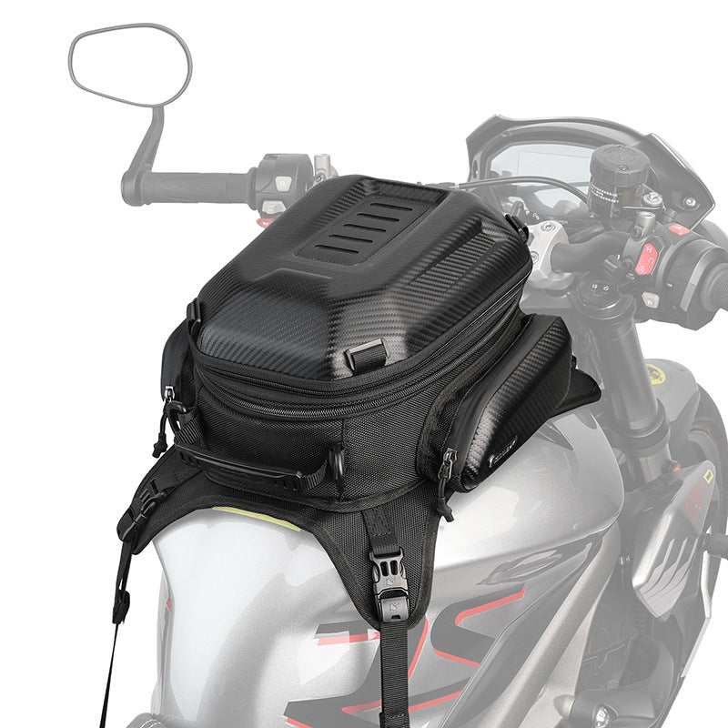 Motorrad-Hartschalenrucksack, 15L erweiterbar