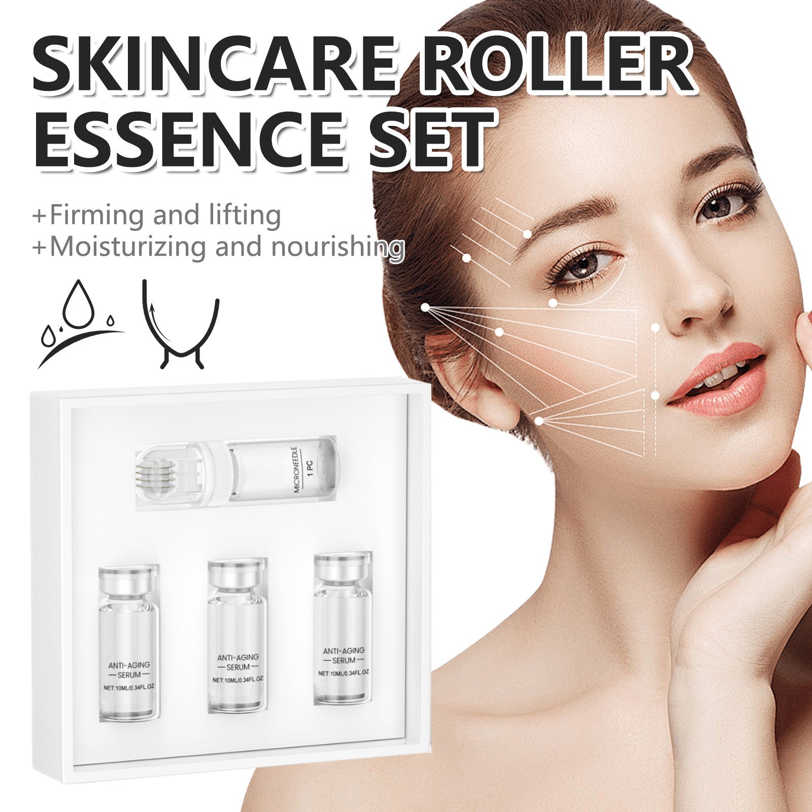 Feuchtigkeitsspendendes Roller Serum Set