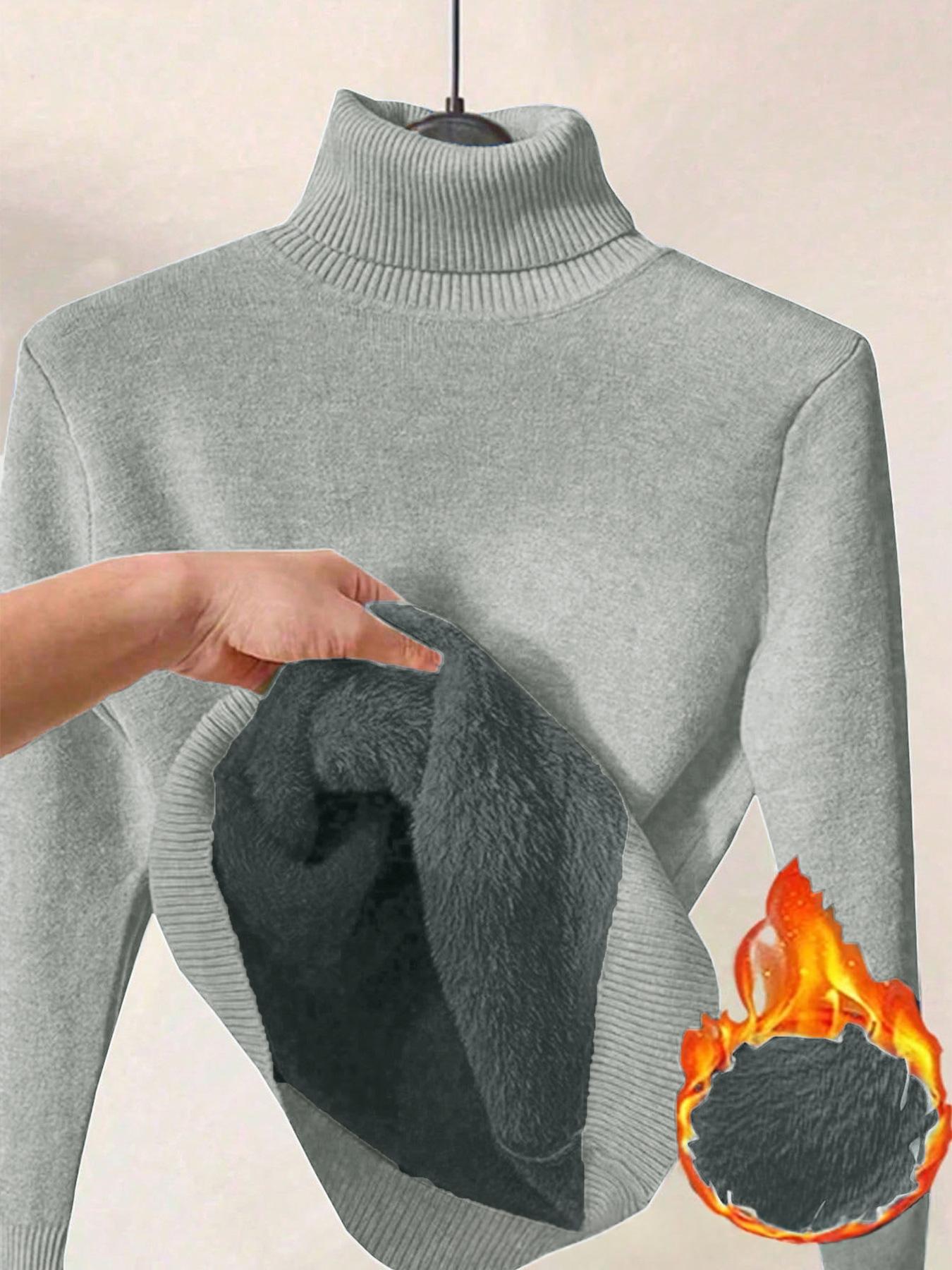 Damen Fleece Rollkragenpullover