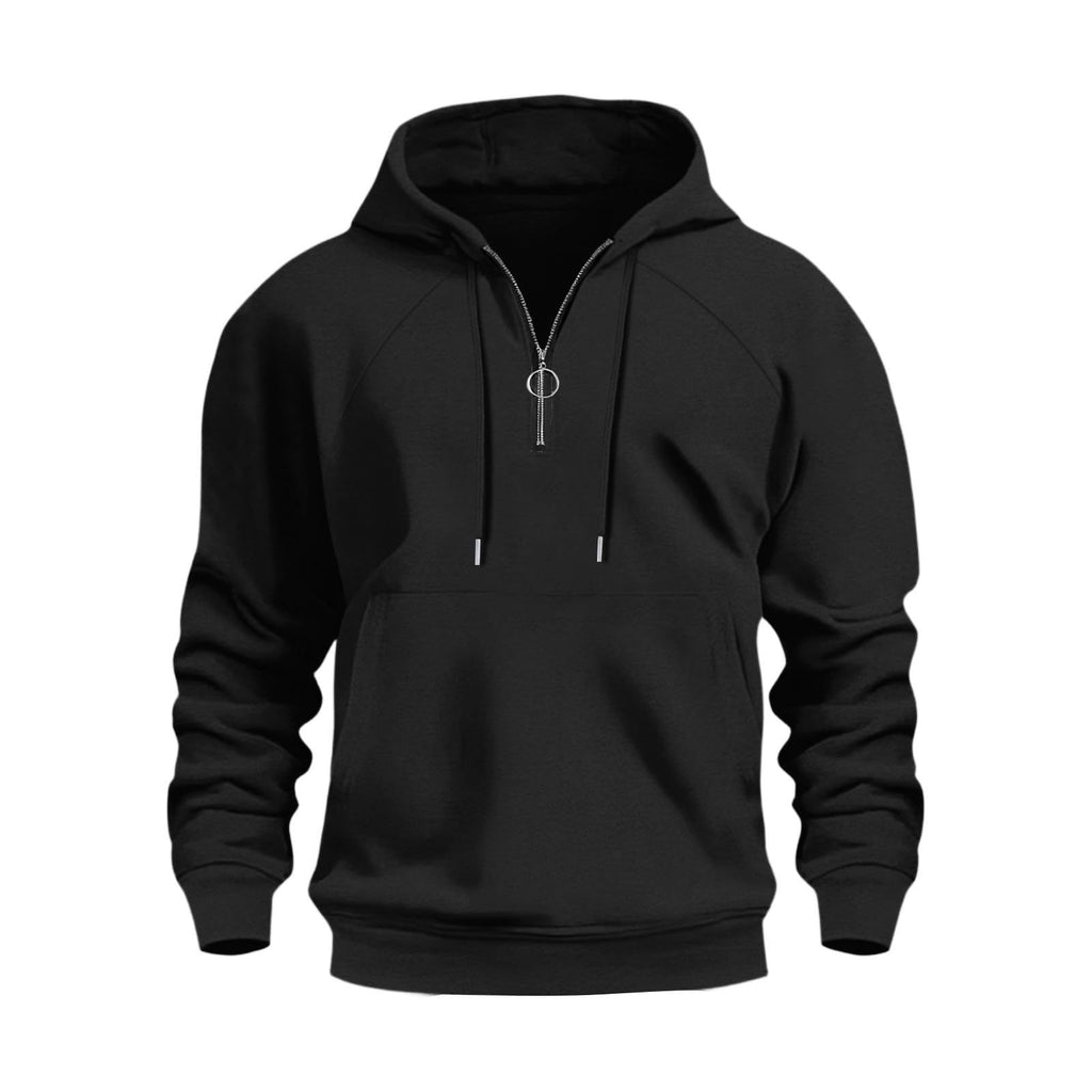 Herren Casual Sports Halbsteckhoodie