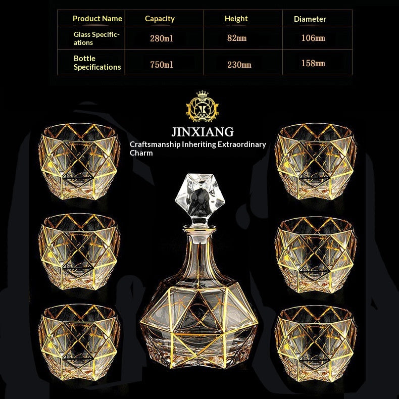 Kristall Whiskey Tassen Set