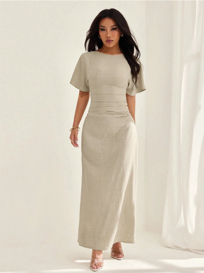 Elegantes Sommerkleid mit Prinzessinnenärmeln