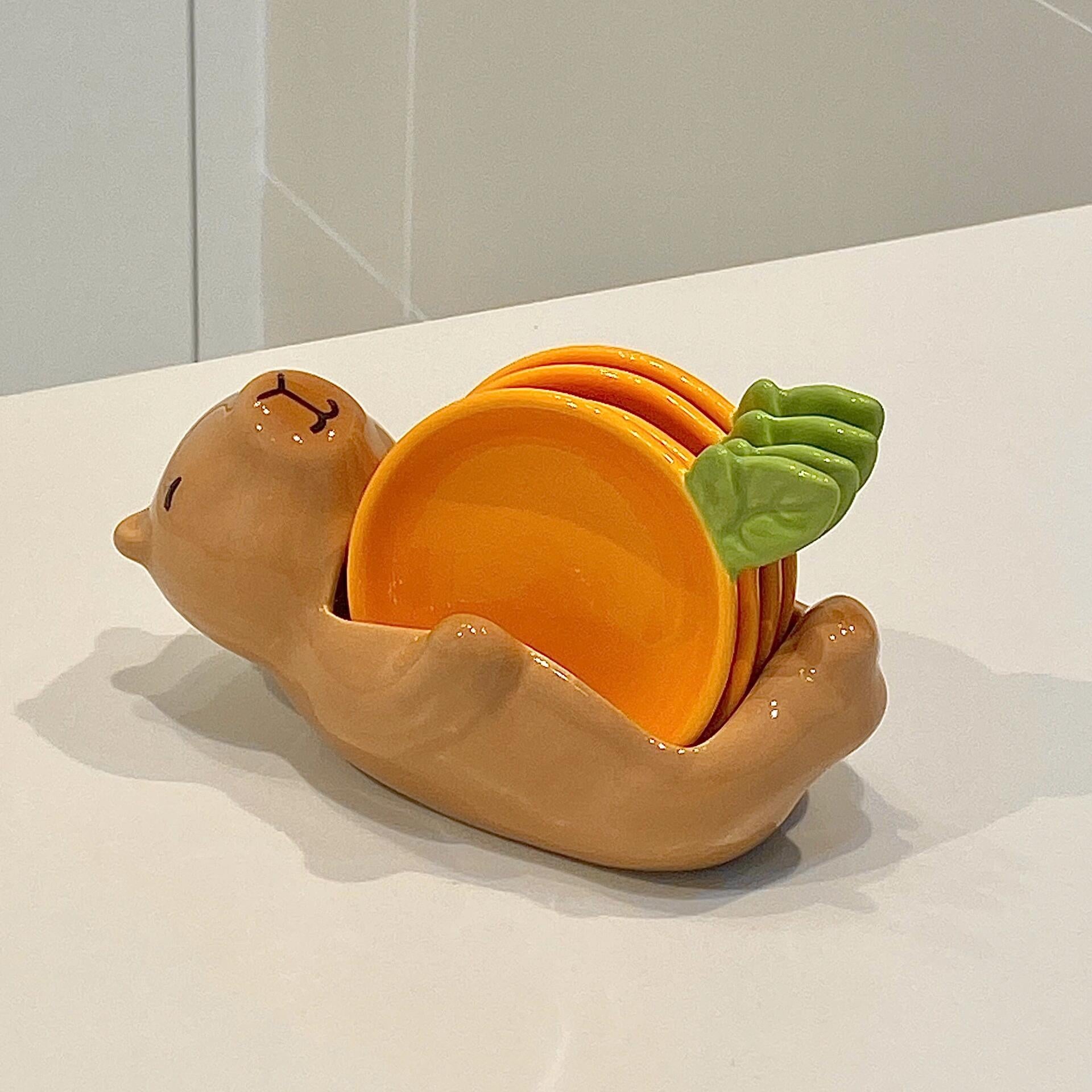 Keramik Saucenschälchen-Set mit Cartoon-Motiv