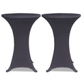 Stehtischhusse Stretch 2er-Set 80 cm Anthrazit