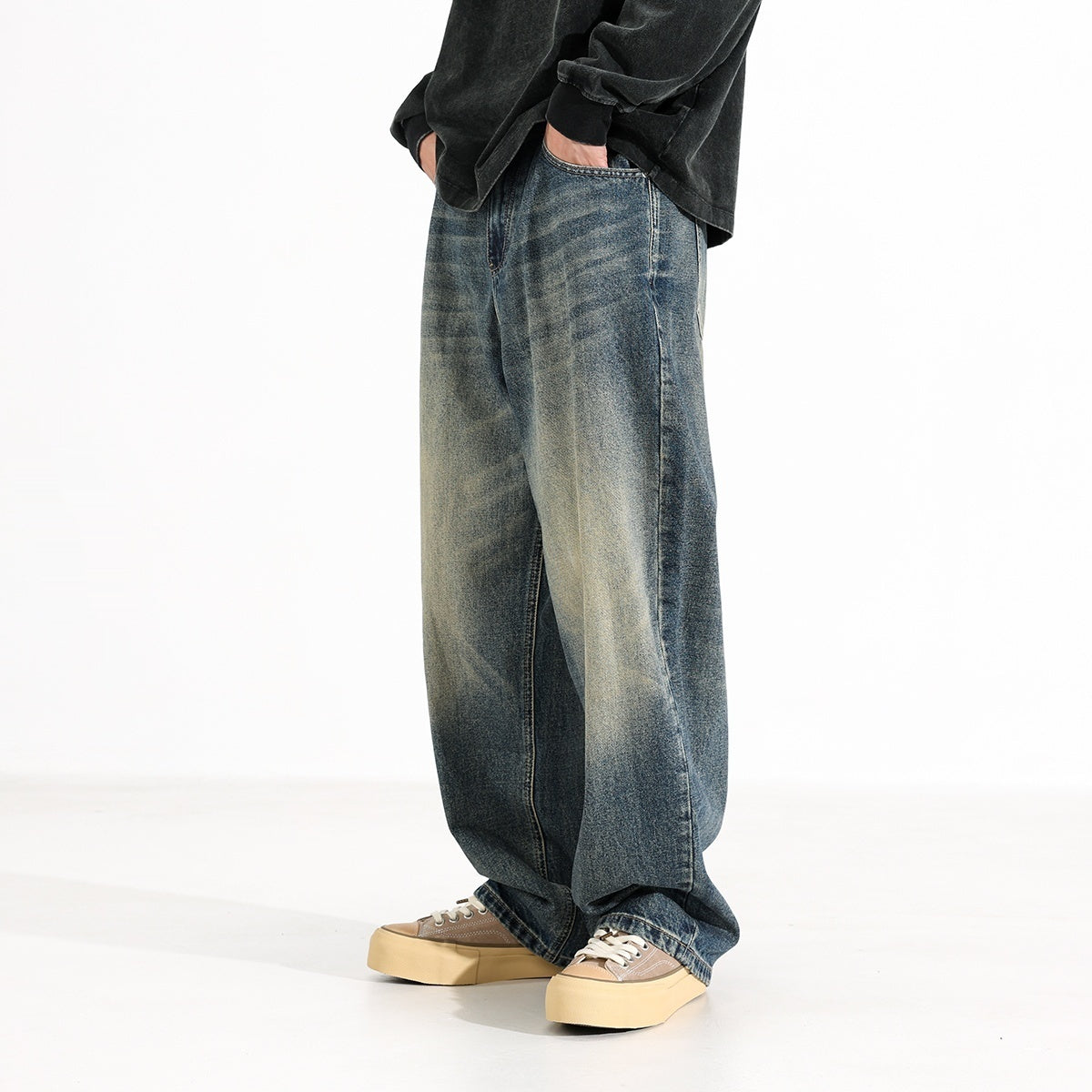 American Retro Loose Fit Jeans für Herren