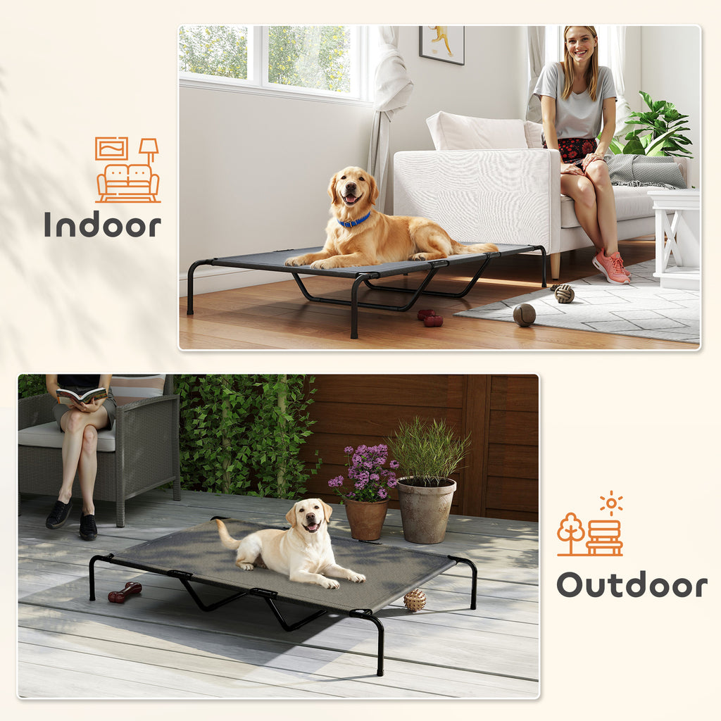 Erhöhtes Hundebett für grosse Hunde, Grau