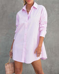 Locker geschnittenes Langarmshirt mit V-Ausschnitt – Bild 9 | LuxeStyle