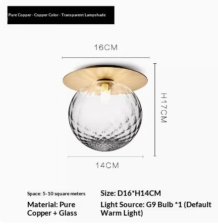 Wandlampe mit Spiegel-Finish