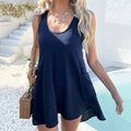 Ärmelloses Casual-Kleid mit Taschen – Bild 6 | LuxeStyle