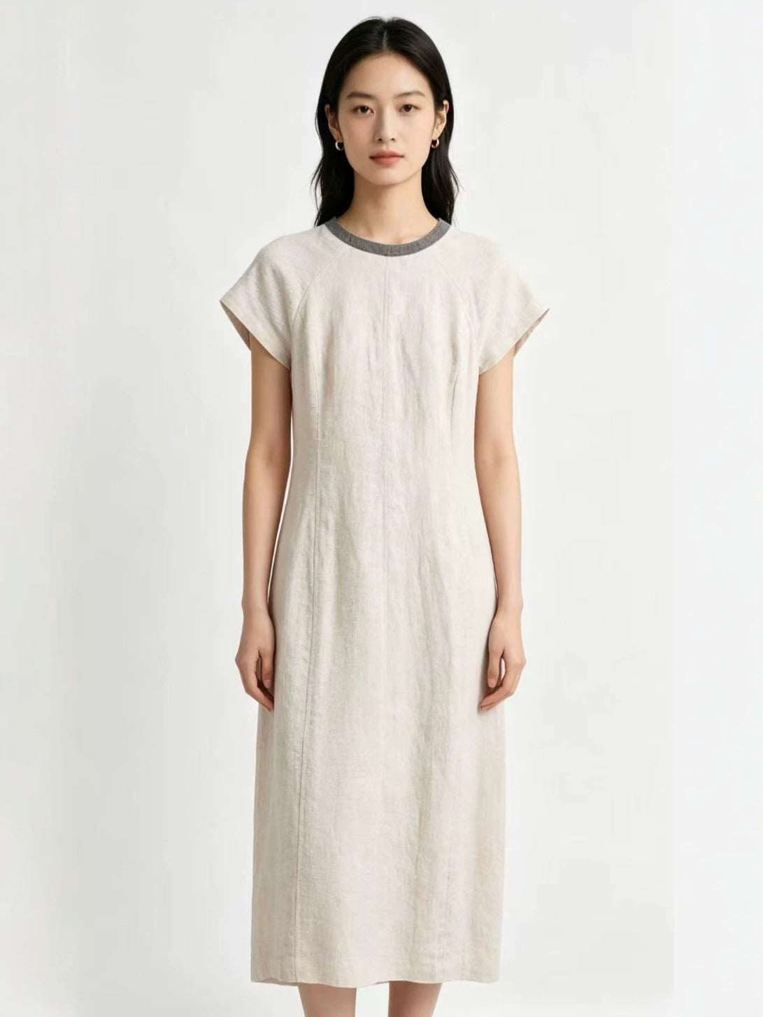 Elegantes A-Linien Kleid mit Taillengürtel