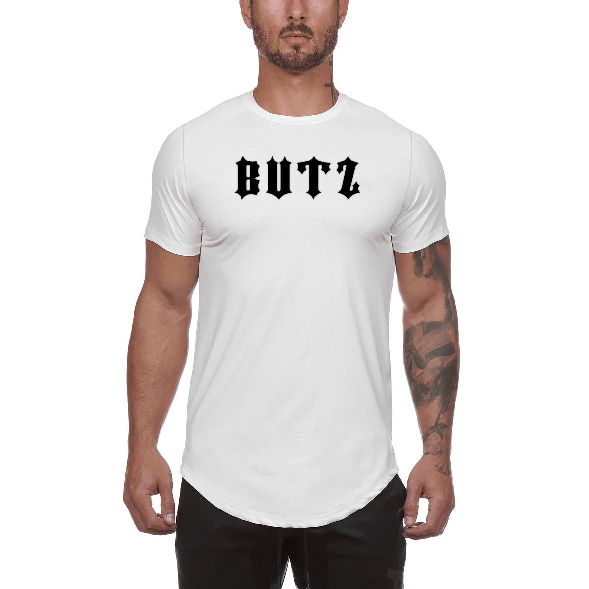 Fitness-Shirt aus Baumwoll-Mix