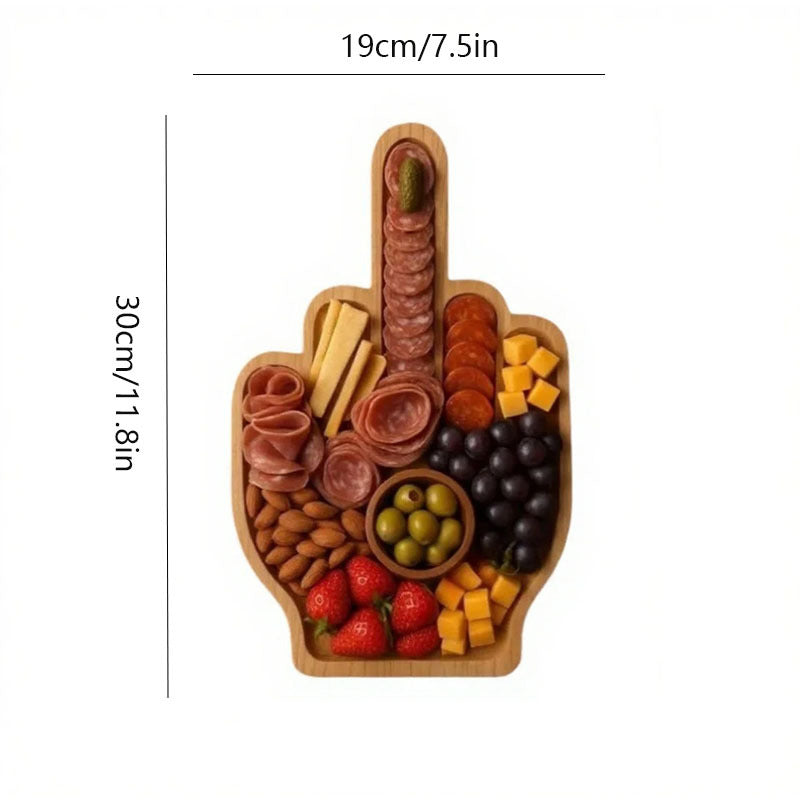 Holzplatte mit Mittelfinger-Design – Bild 3 | LuxeStyle