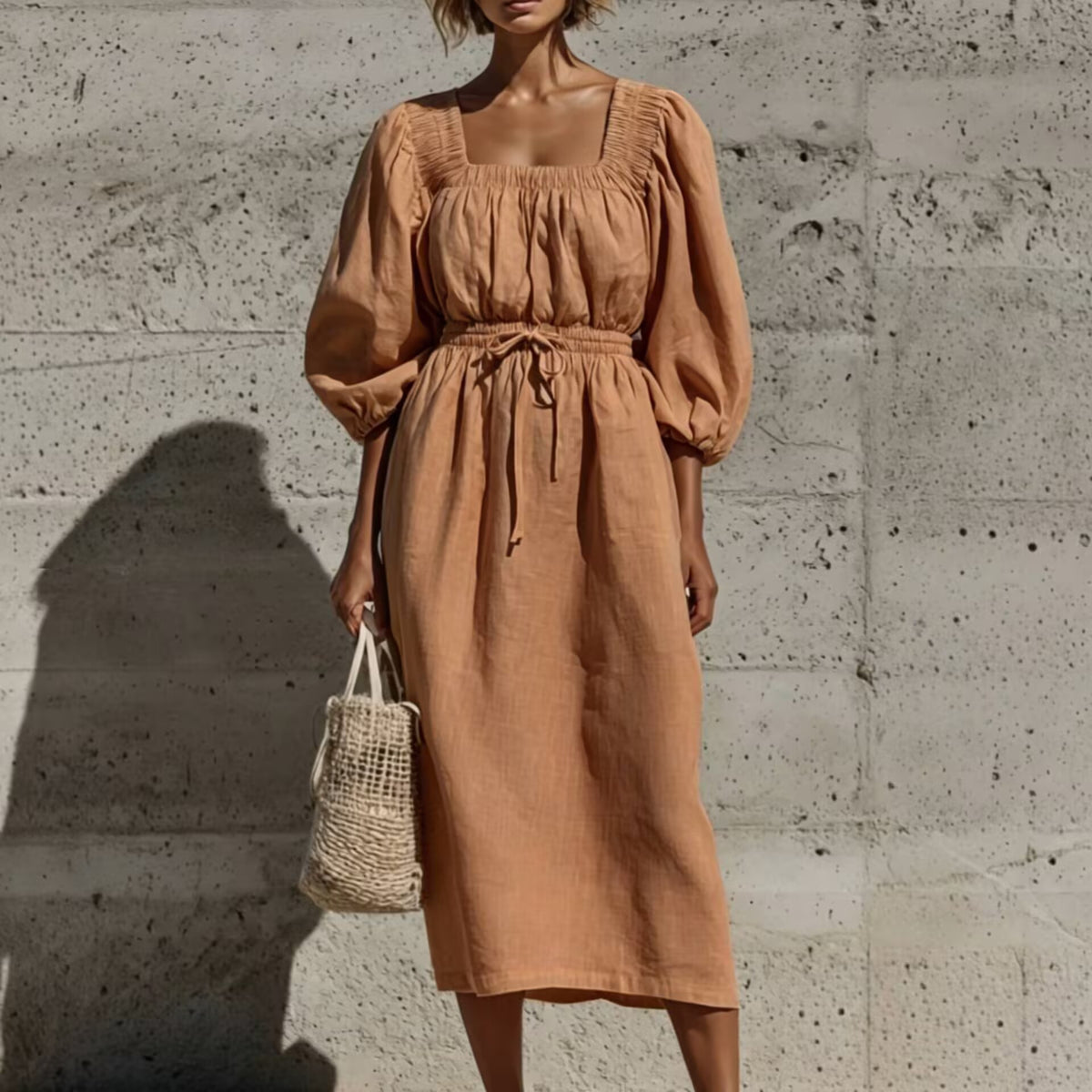 Sommerkleid mit Puffärmeln – Bild 17 | LuxeStyle