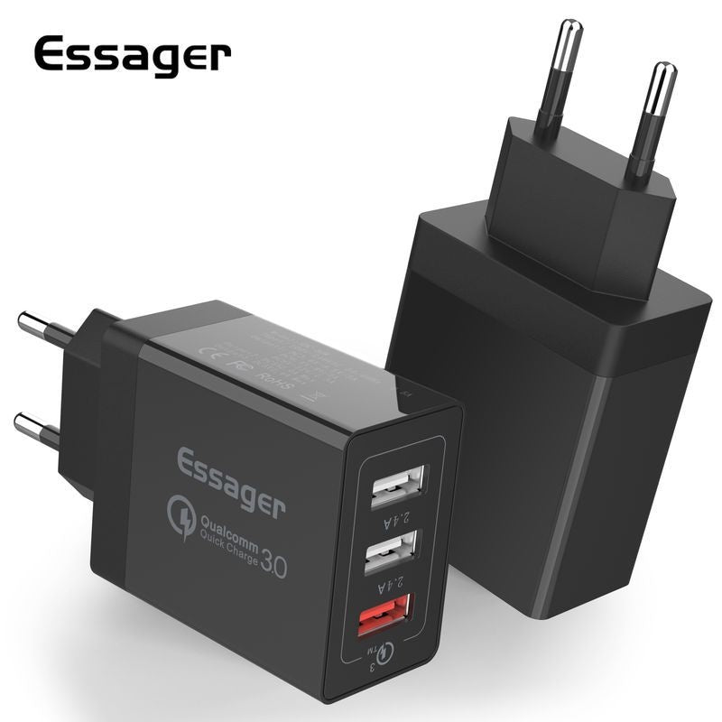 3-Port USB-Schnellladegerät 30W