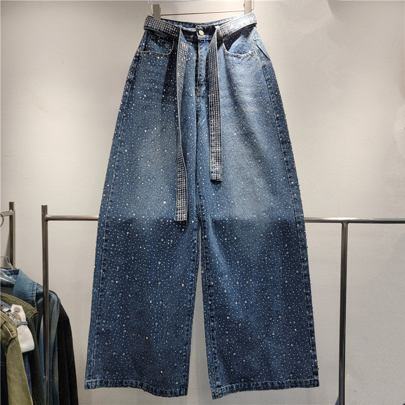 Starry Hot Rhinestone Retro Jeans