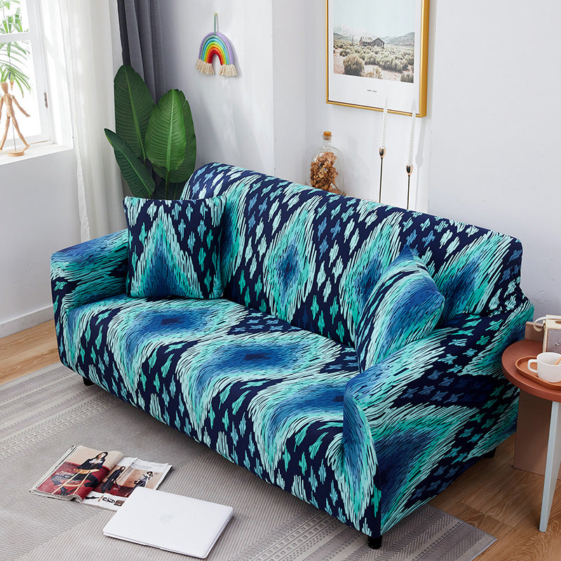 Gedruckter Multifunktioneller Strick Dehnbarer Sofa-Bett-Bezug