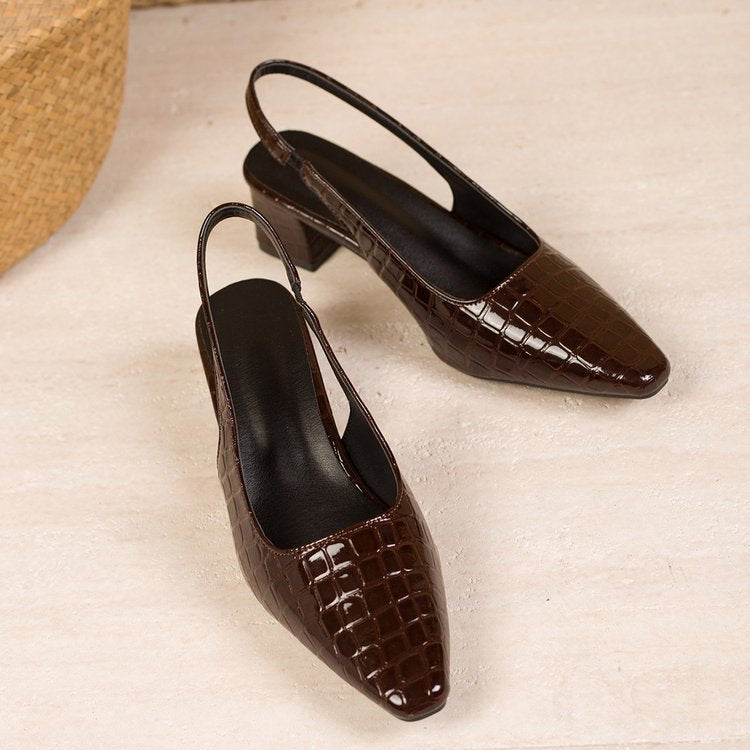 Retro-Chic Pumps mit Chunky-Absatz