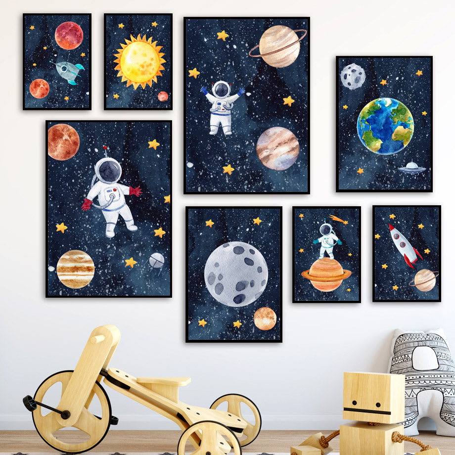 Astronaut-Wandbild