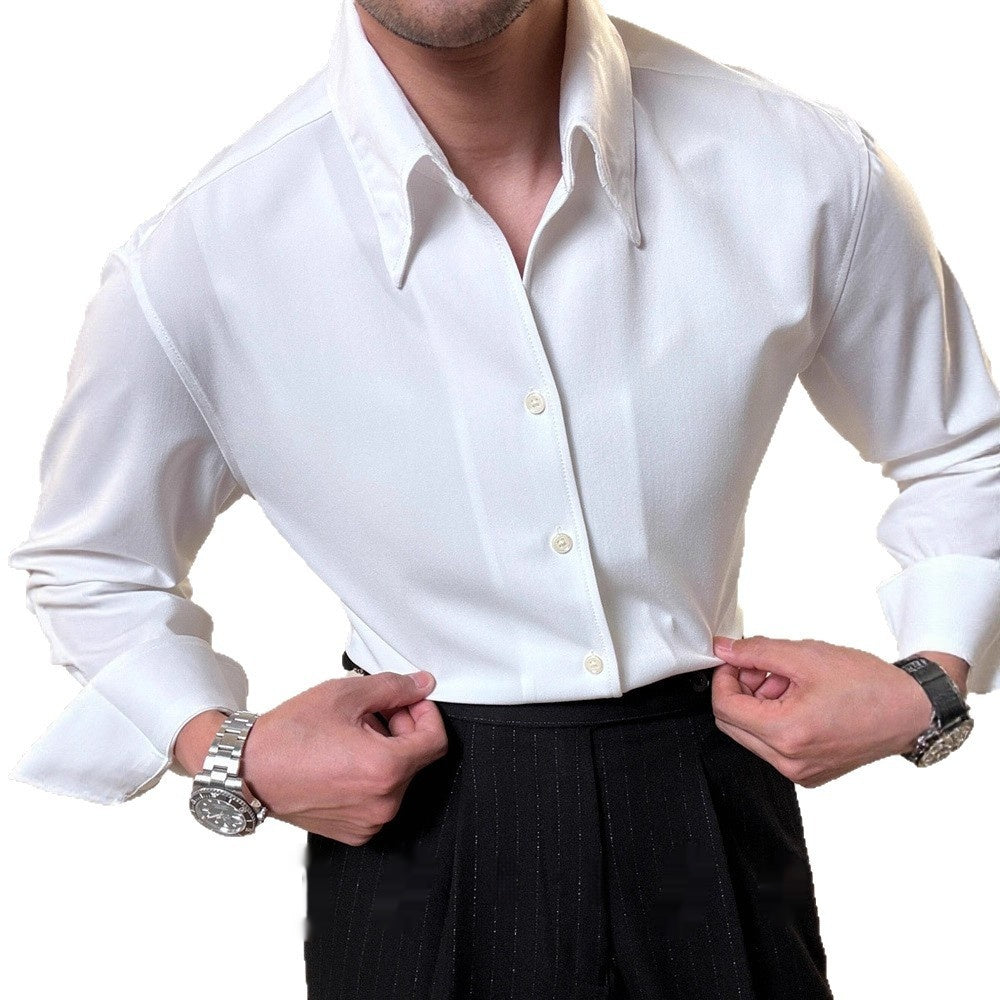 Herren Langarmhemd mit poliertem Finish – Bild 3 | LuxeStyle