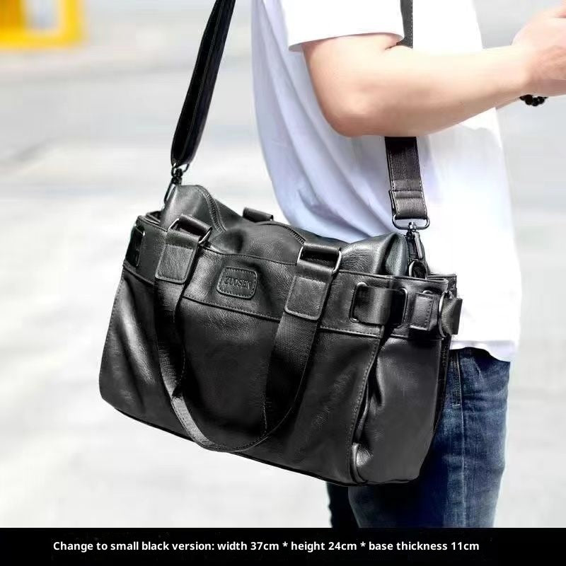 Leder Schultertasche für Herren