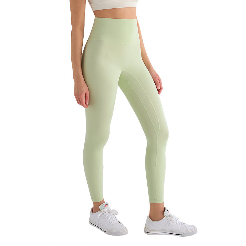 Hohe Sportleggings mit Fleece