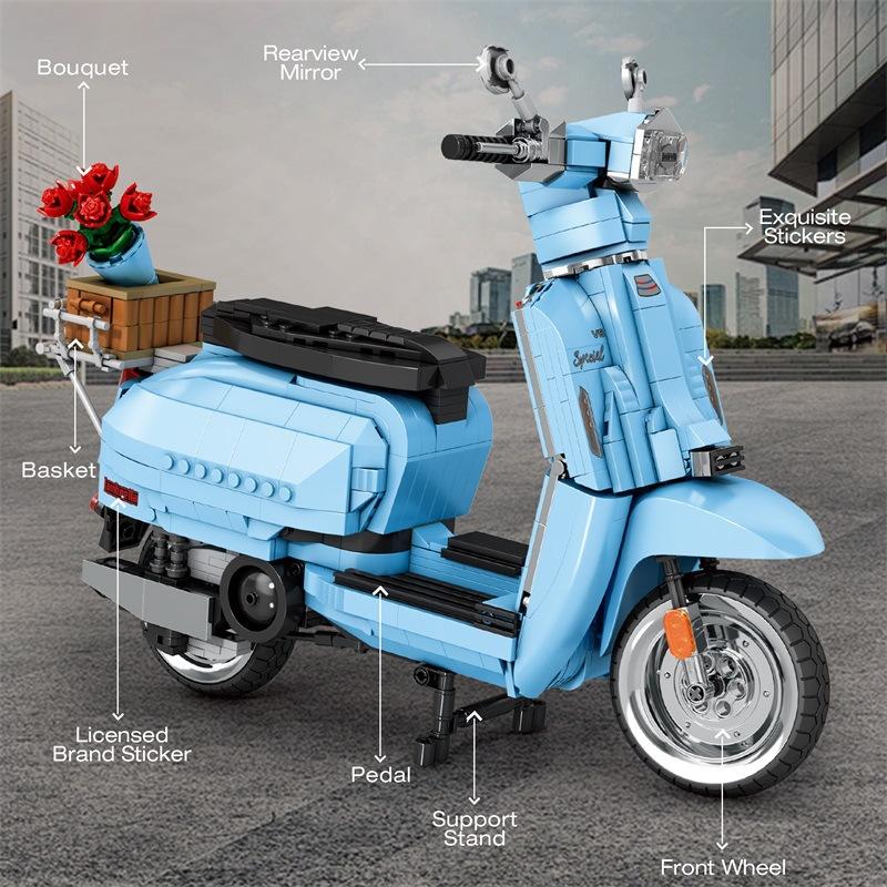 Motorrad Bausteine für Kinder