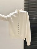 Strick-Cardigan mit Stehkragen – Bild 1 | LuxeStyle