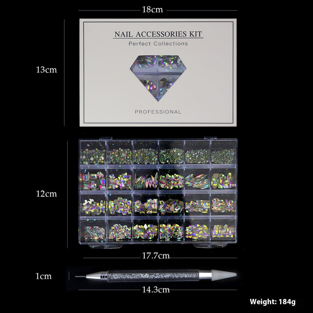 Maniküre Diamant-Schmuckset, 24 Fächer