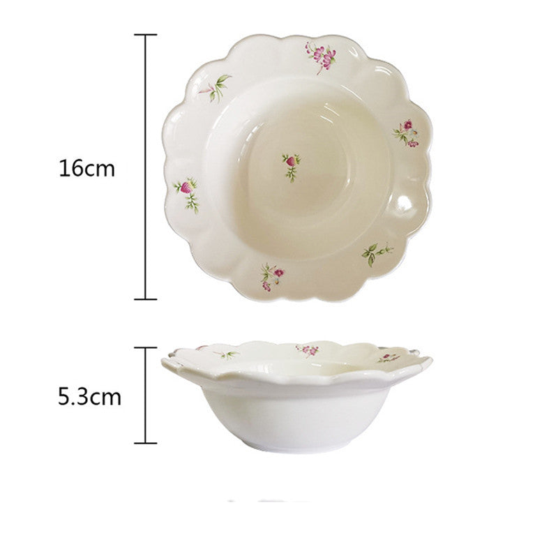 Keramik-Geschirrset mit Blumenmuster – Bild 3 | LuxeStyle