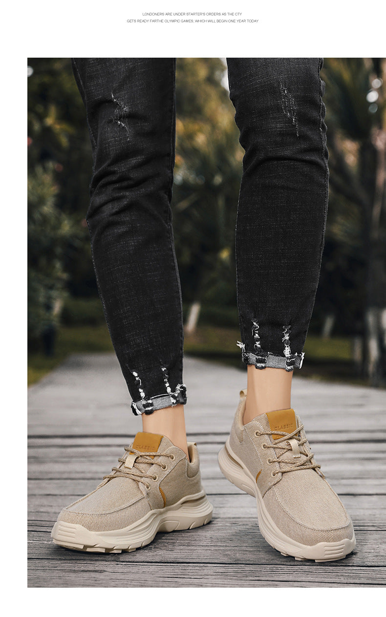 Canvas Schnür-Sneaker für Herren – Bild 4 | LuxeStyle