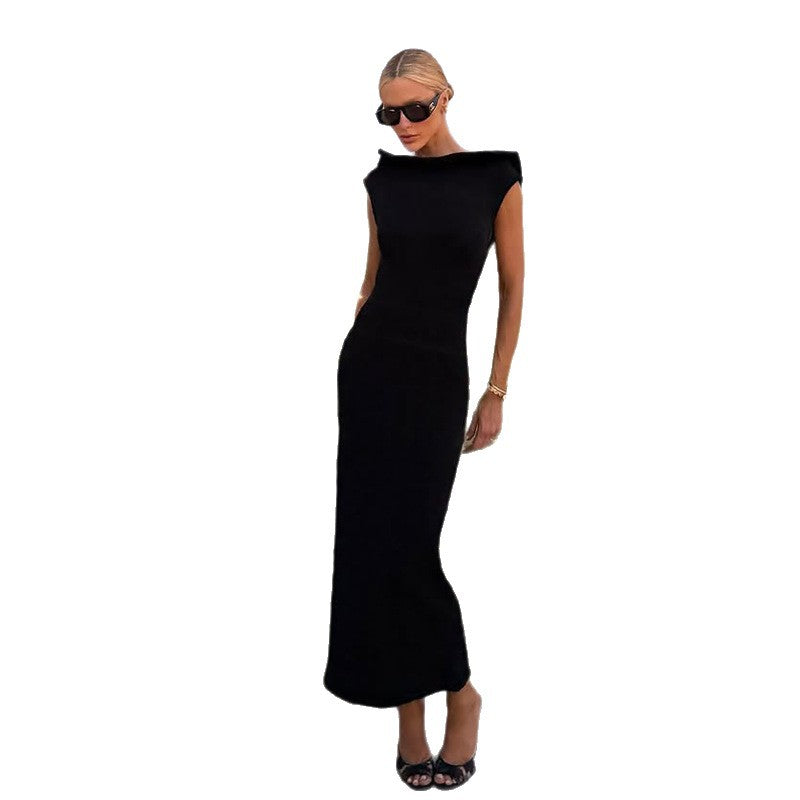 Ärmelloses langes Kleid mit Spitze – Bild 3 | LuxeStyle