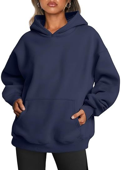 Damen Hoodie – Einfarbig, locker & lässig
