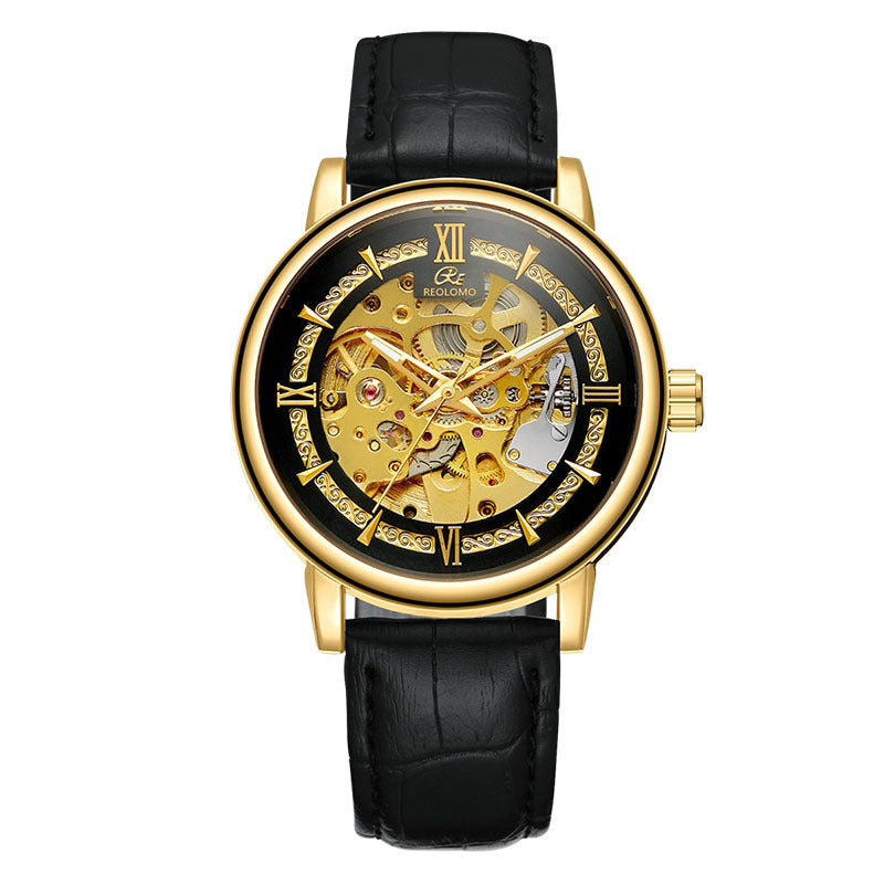 Mechanische Herrenuhr im Skelett-Design
