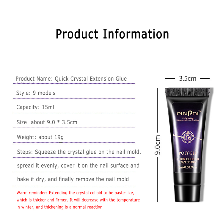 Crystal Nail Extension Gel