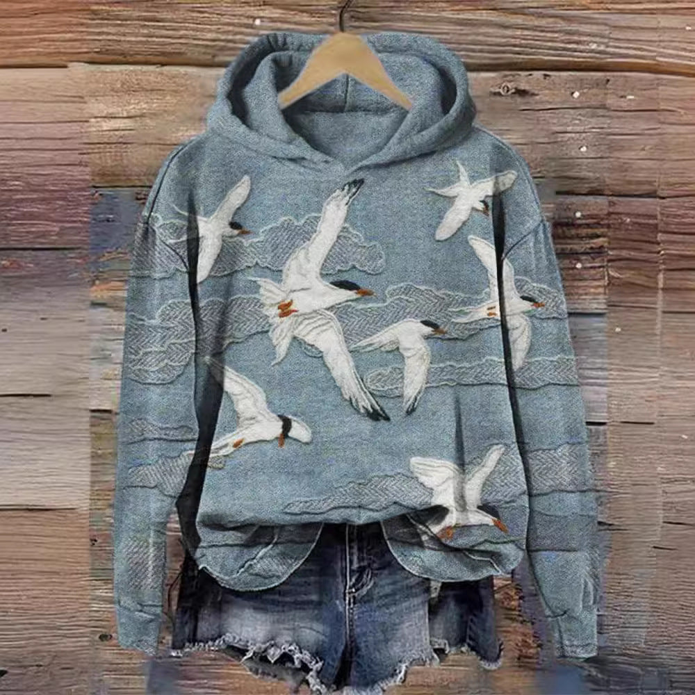 Casual Jacke mit Kirschblüten-Print