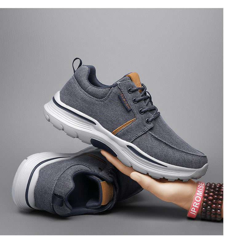 Canvas Schnür-Sneaker für Herren | LuxeStyle